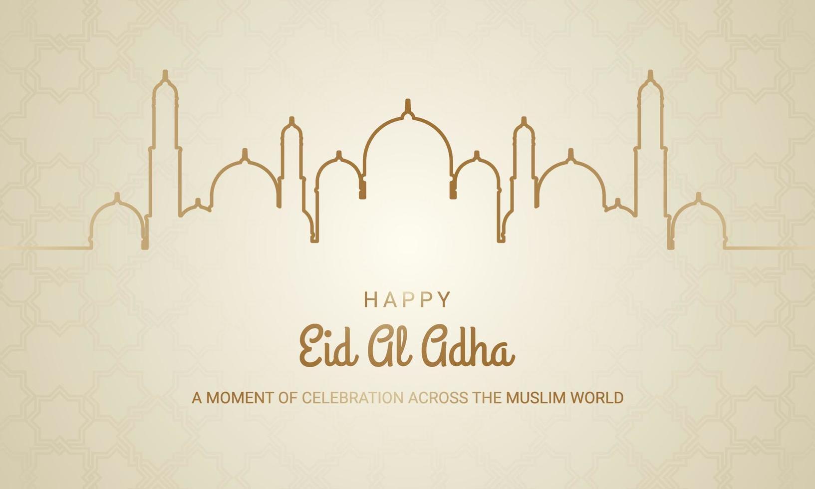 Eid Al Adha Background. Fit for greeting card, wallpaper and other. vector