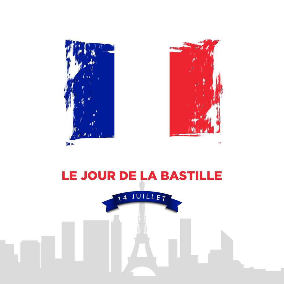 Bastille Day Background. vector