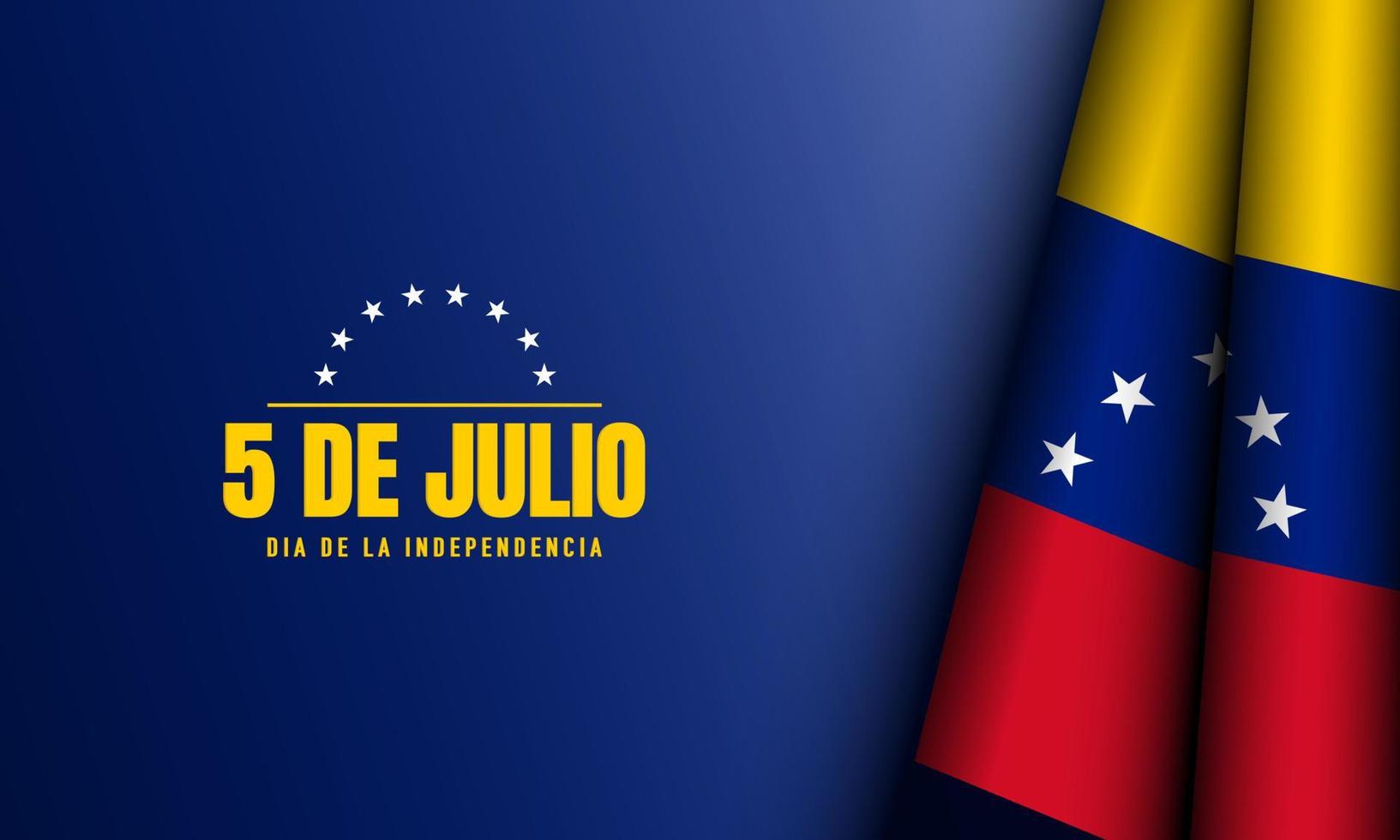 Venezuela Independence Day Background. vector