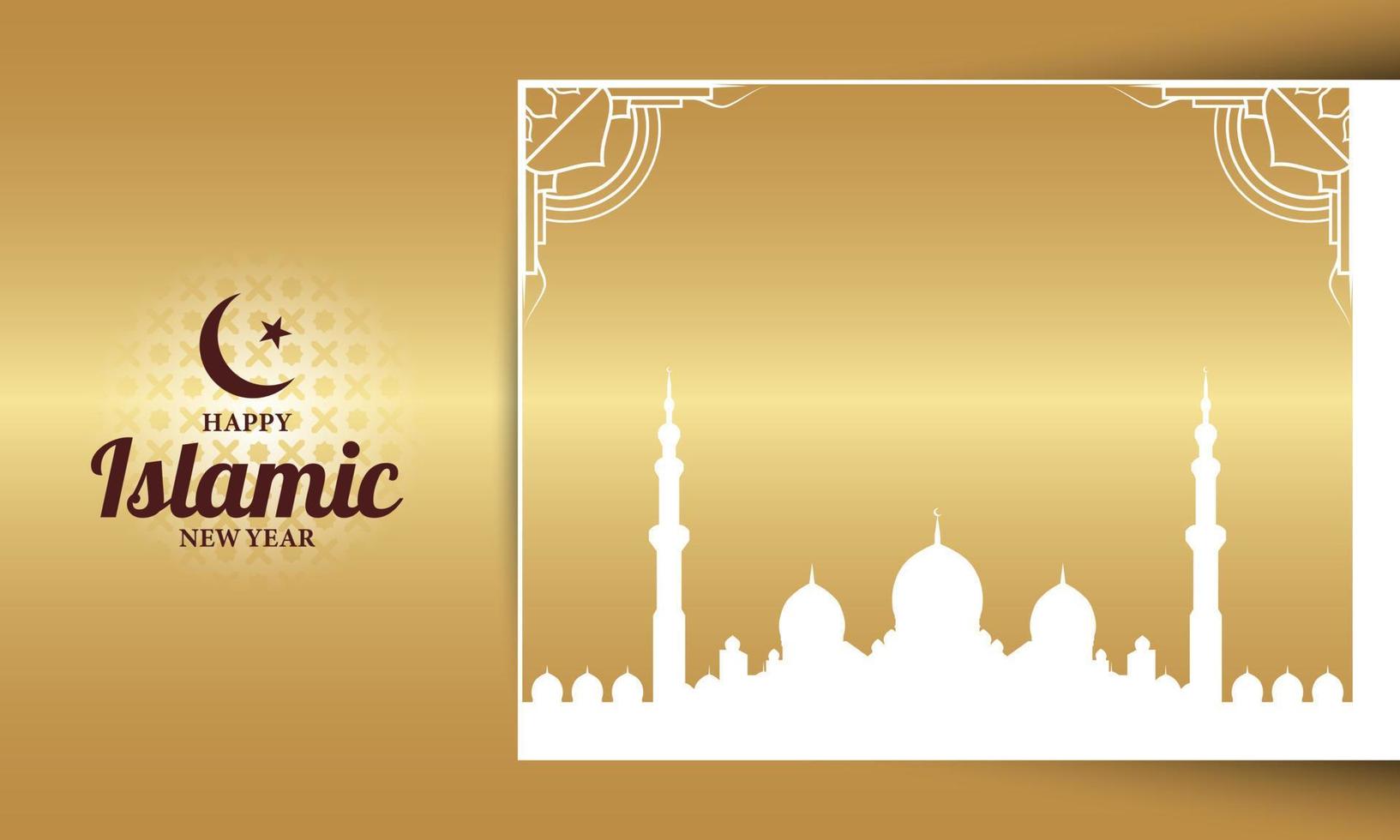 Islamic New Year Background. vector