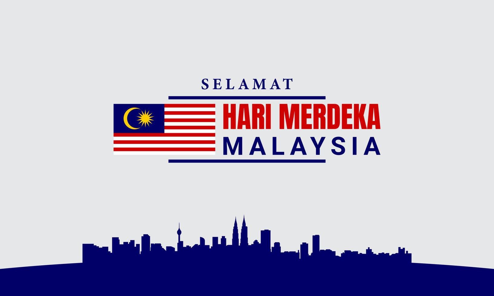 Malaysia Independence Day Background. vector