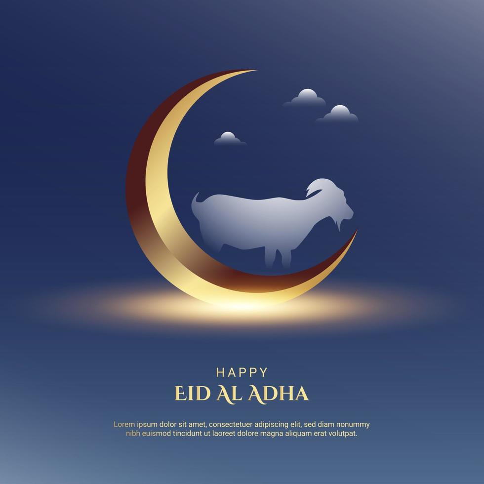 Eid Al Adha Background. Fit for greeting card, wallpaper and other. vector