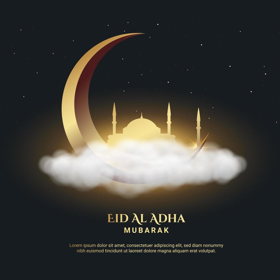 Eid Al Adha Background. Fit for greeting card, poster and other vector