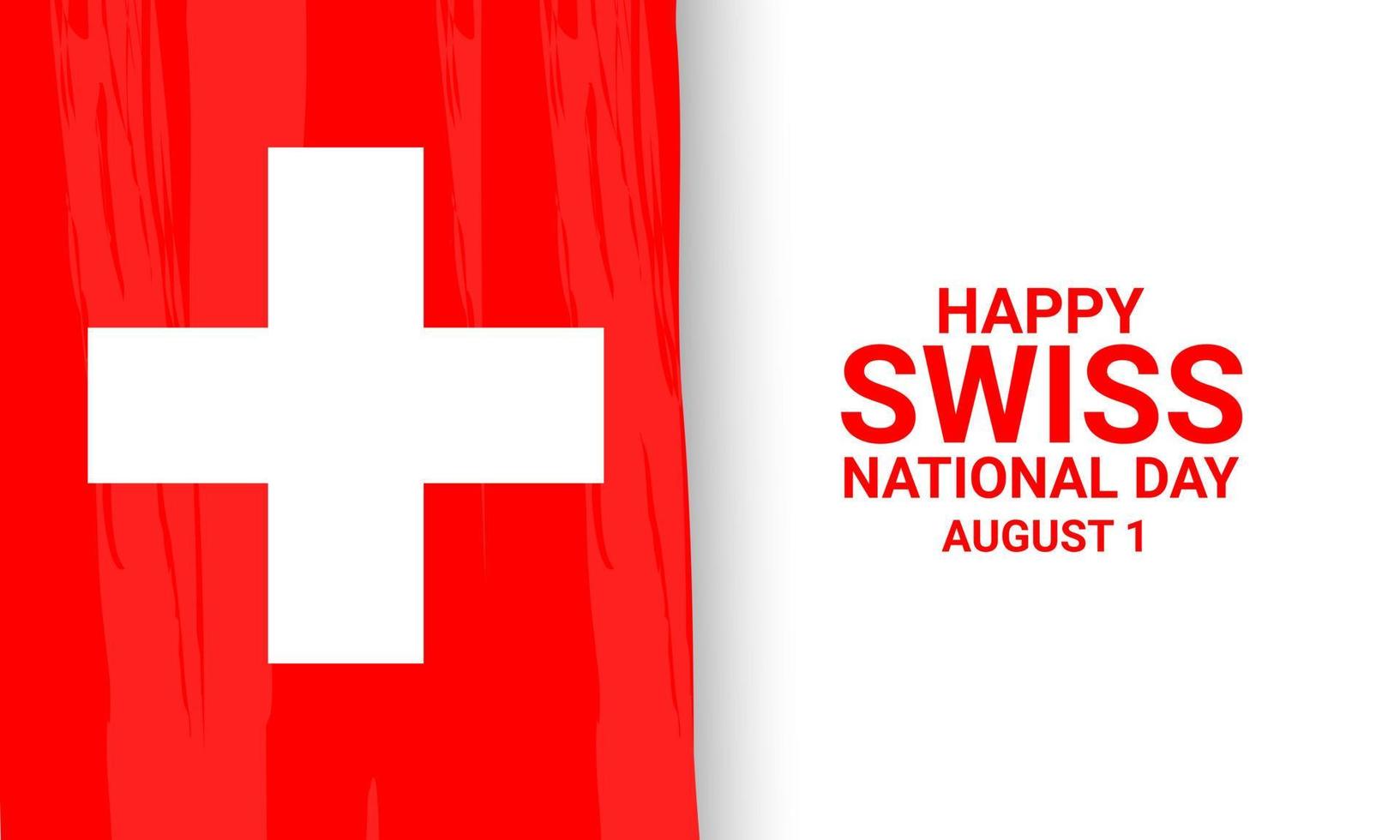 Swiss National Day Background. vector