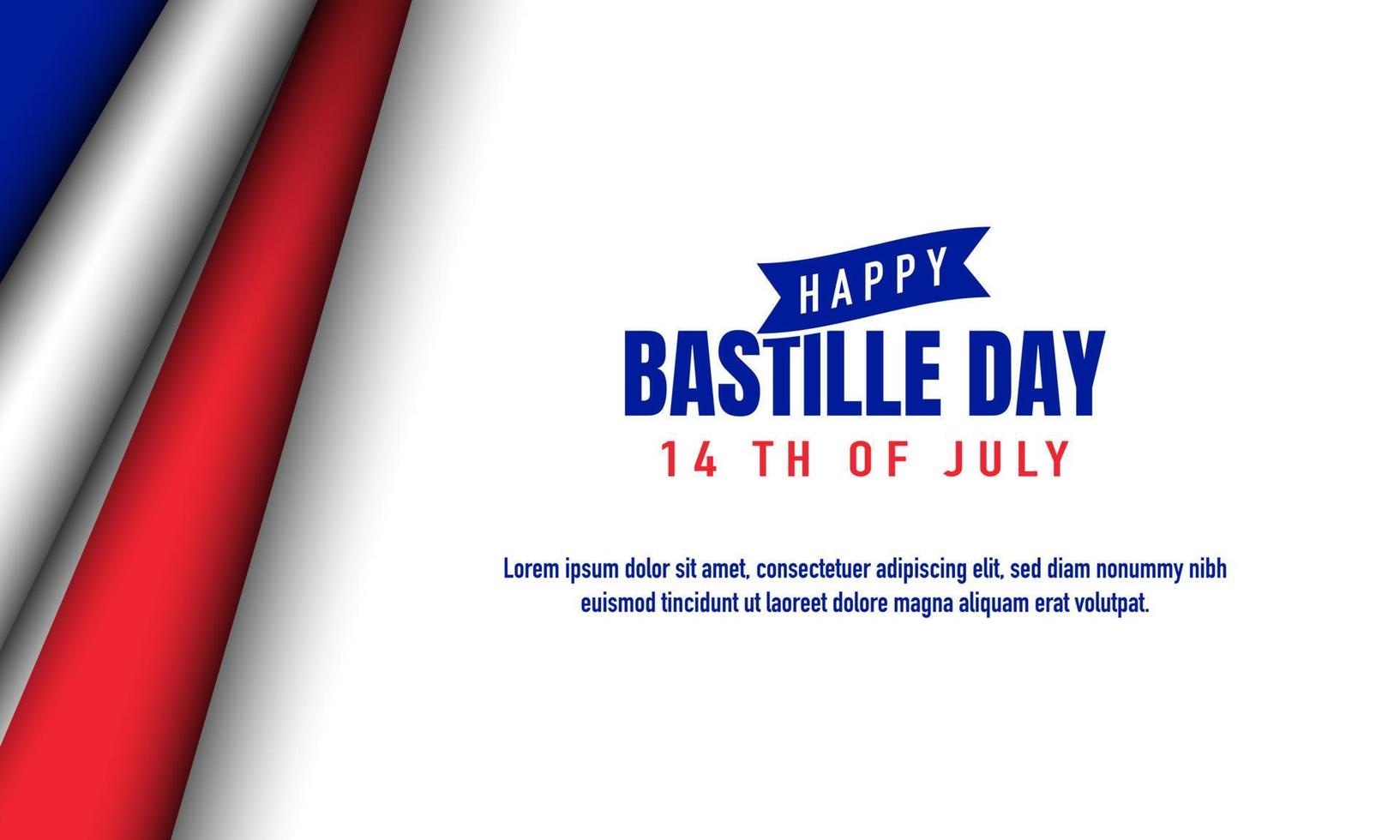 Bastille Day Background. 14 th of July. vector