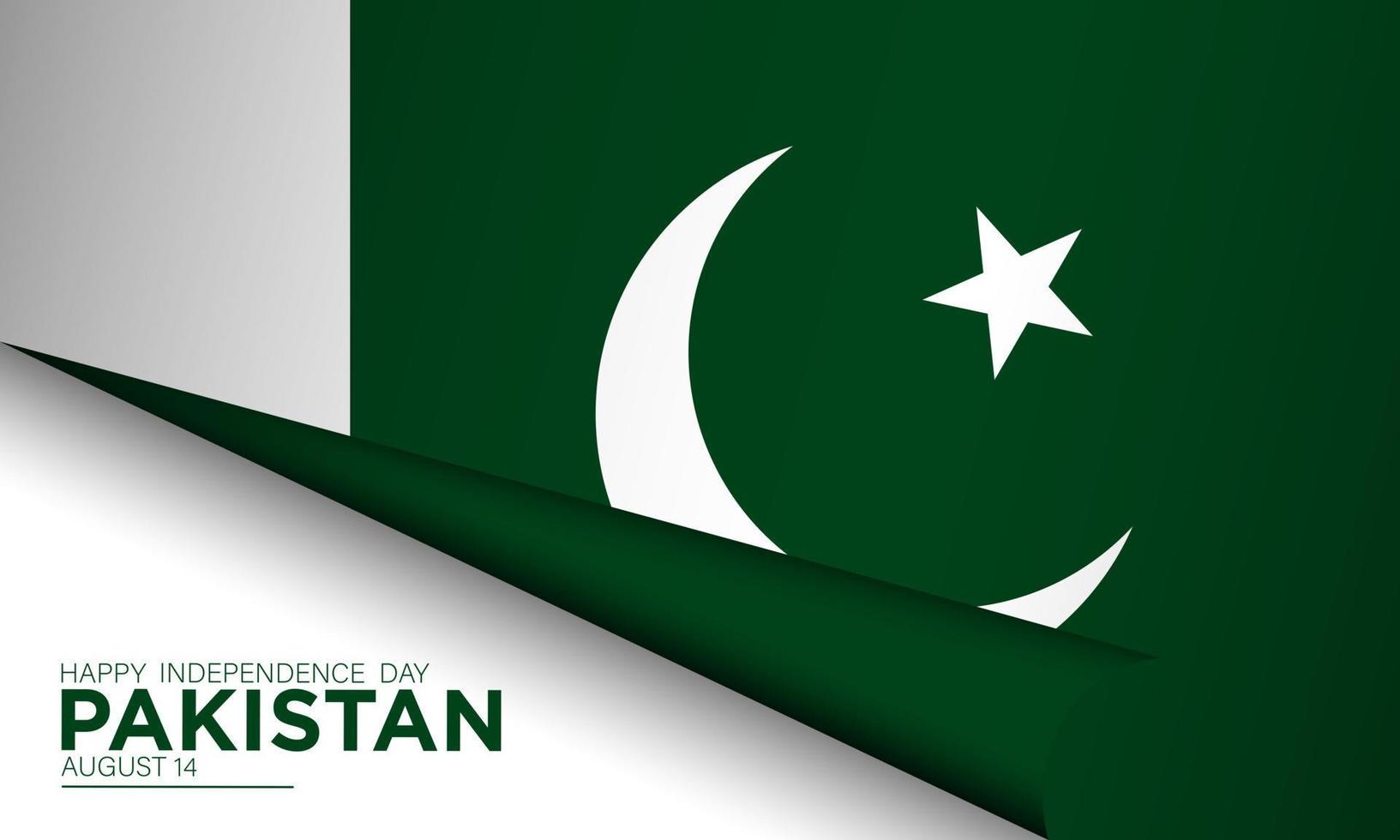 antecedentes del día de la independencia de pakistán. vector