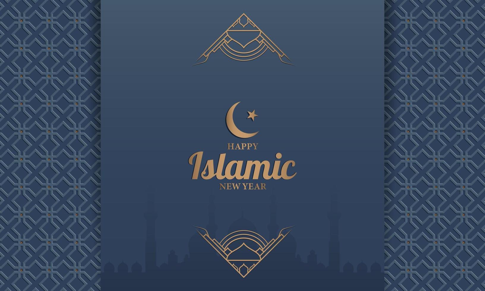 Islamic New Year Background. vector