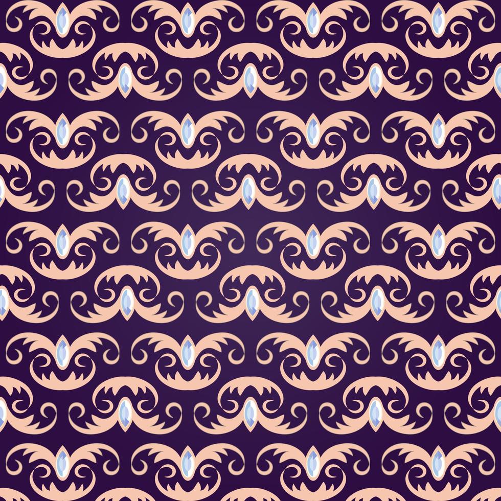 Pattern in style victorian baroque. floral element background ornament. - Vector. vector