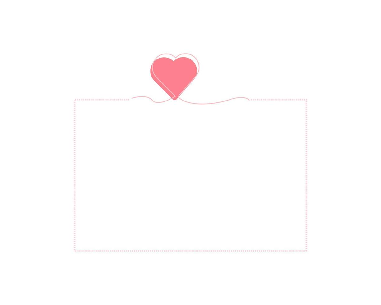 Paper hearts style valentines day card vector