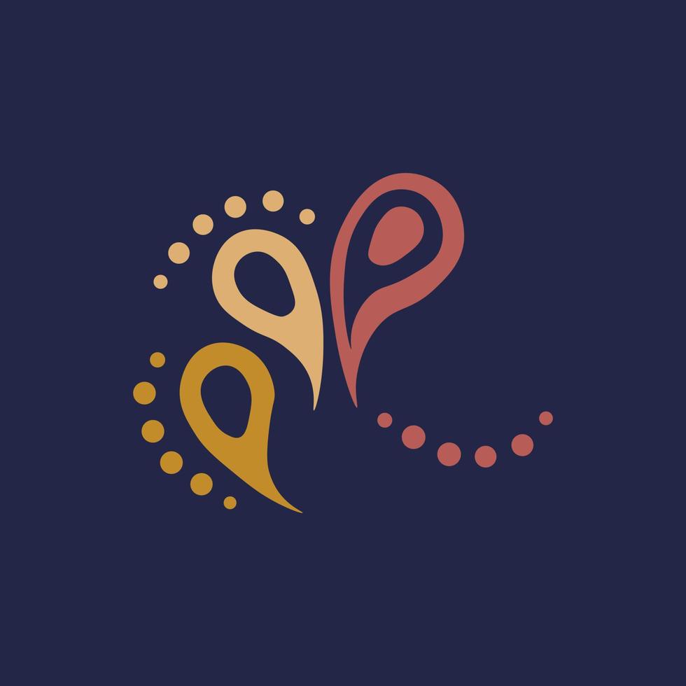 paisley background modern vector