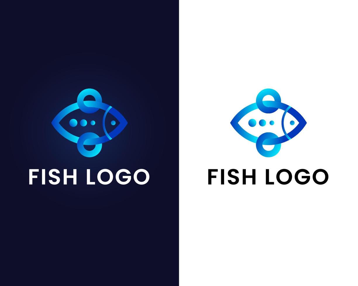 vector de plantilla de diseño de logotipo de pescado