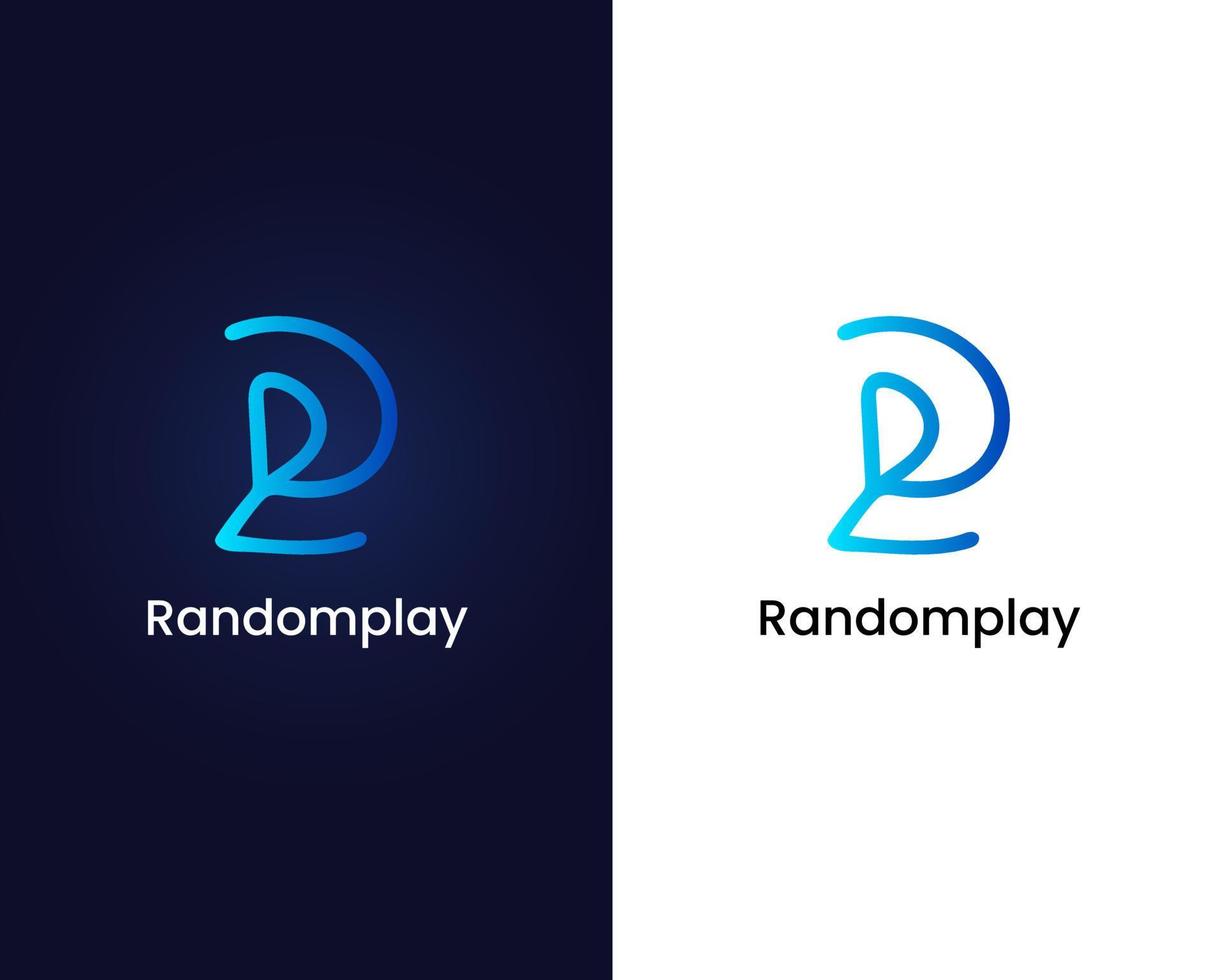letter r and d logo design template vector
