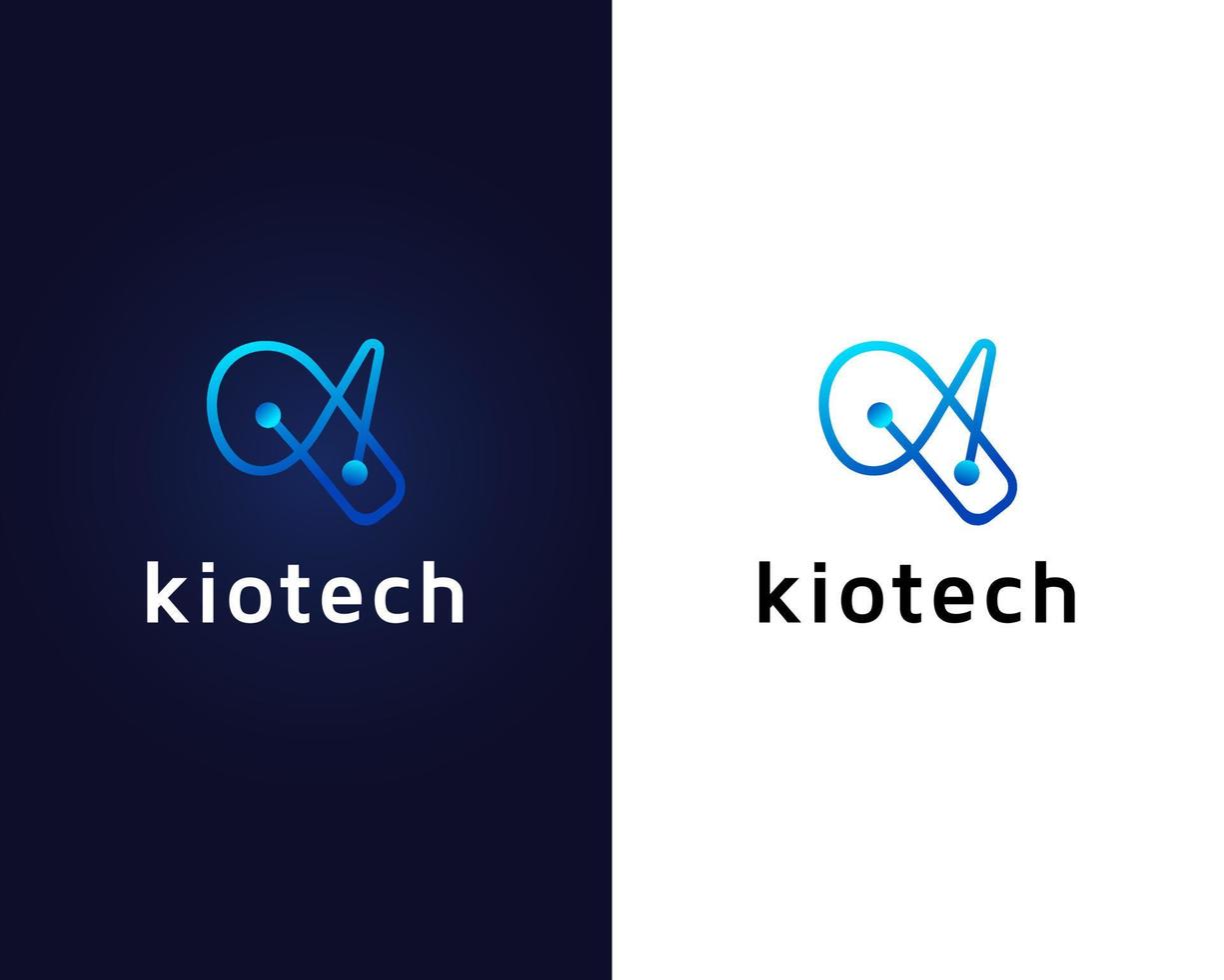 letter k logo design template vector