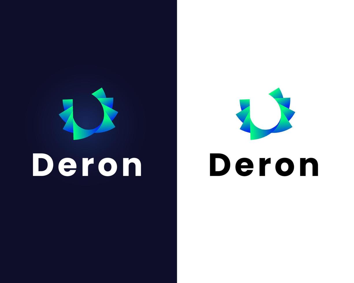 plantilla de diseño de logotipo letra d vector