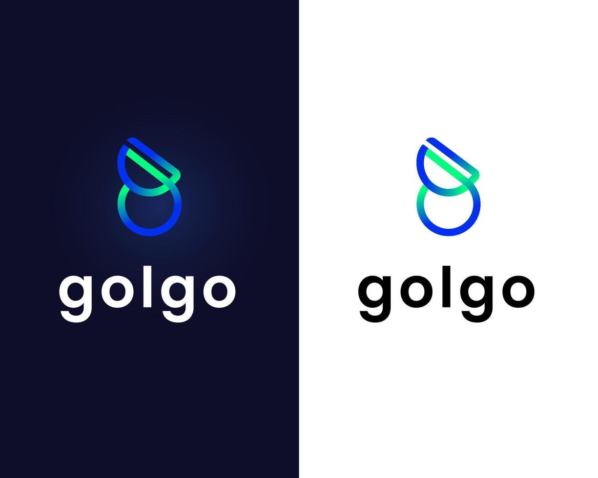 plantilla de diseño de logotipo letra g vector