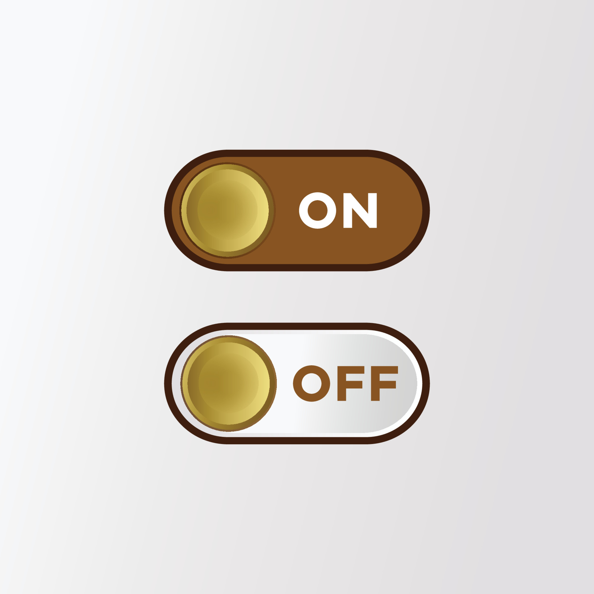 Power button icon vector on off Good for power off button or power icon