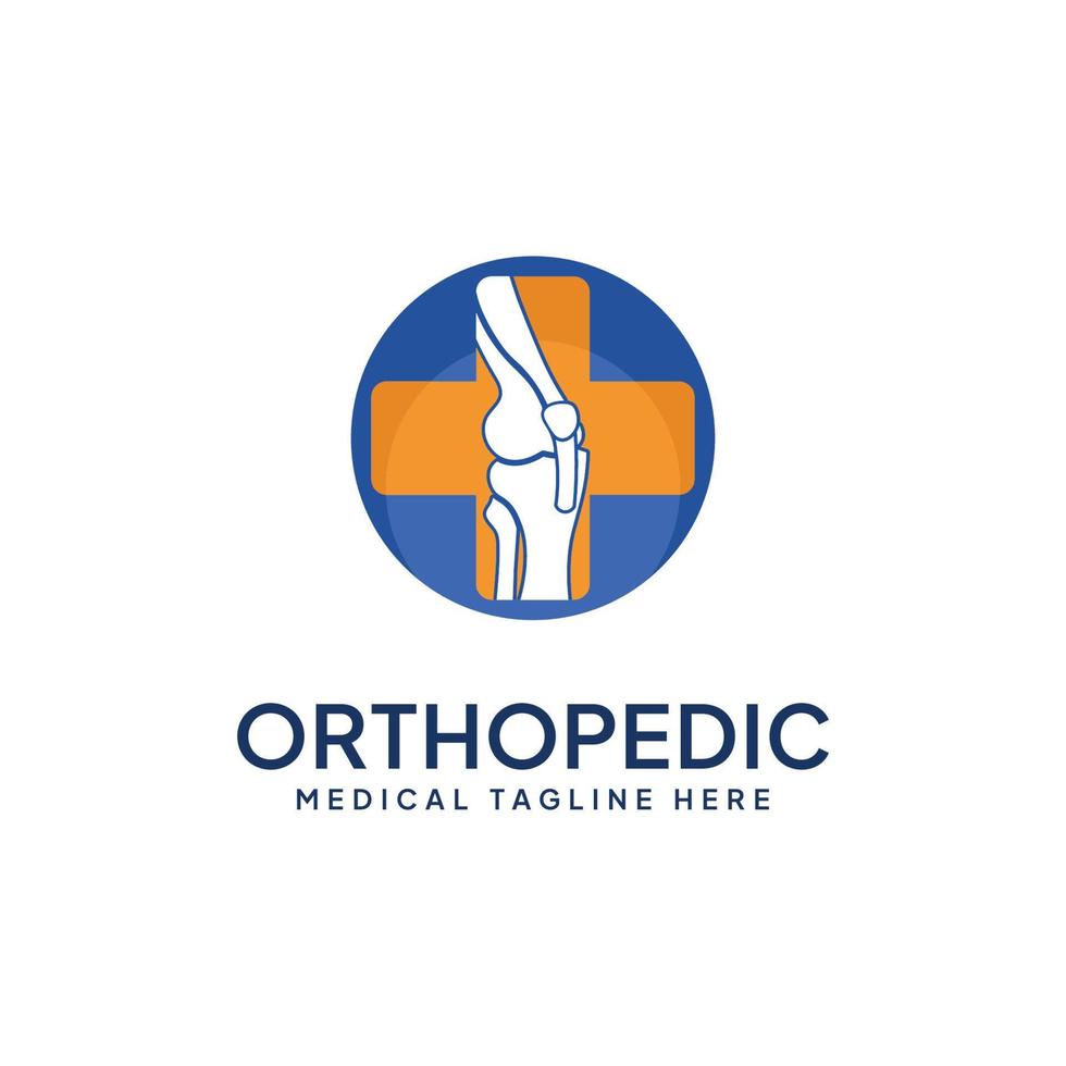 plantilla vectorial de diseño de logotipo ortopédico, logotipo médico ortopédico. vector