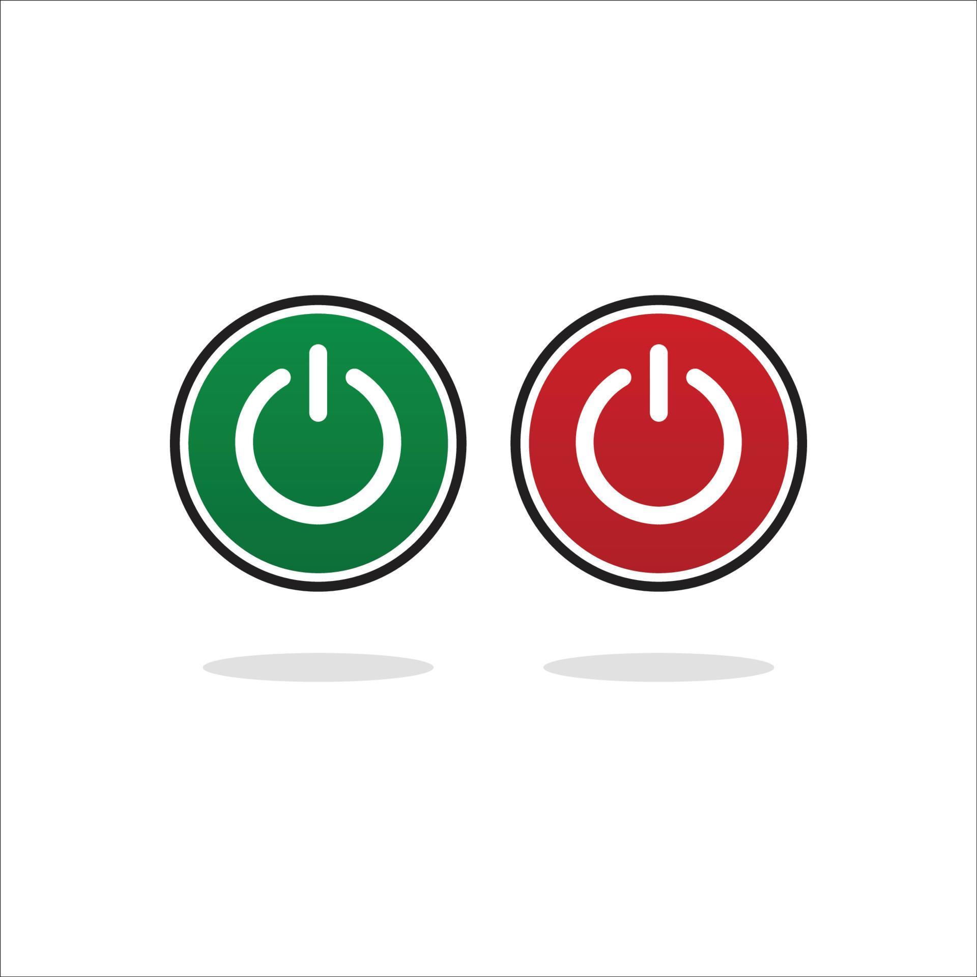 Power button icon vector on off Good for power off button or power icon