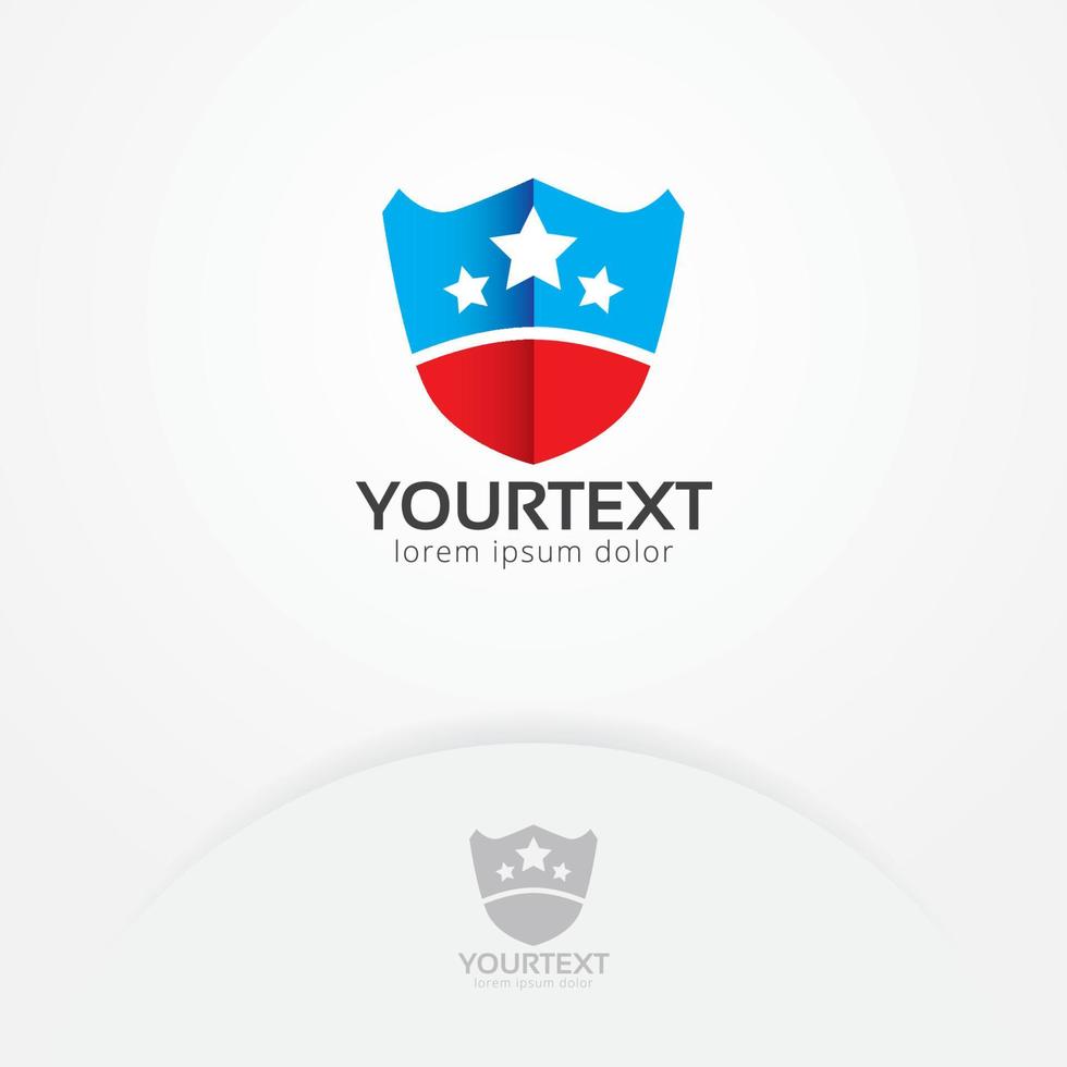 Shield logo design vector