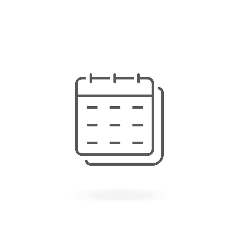 Line calendar icon 6788683 Vector Art at Vecteezy