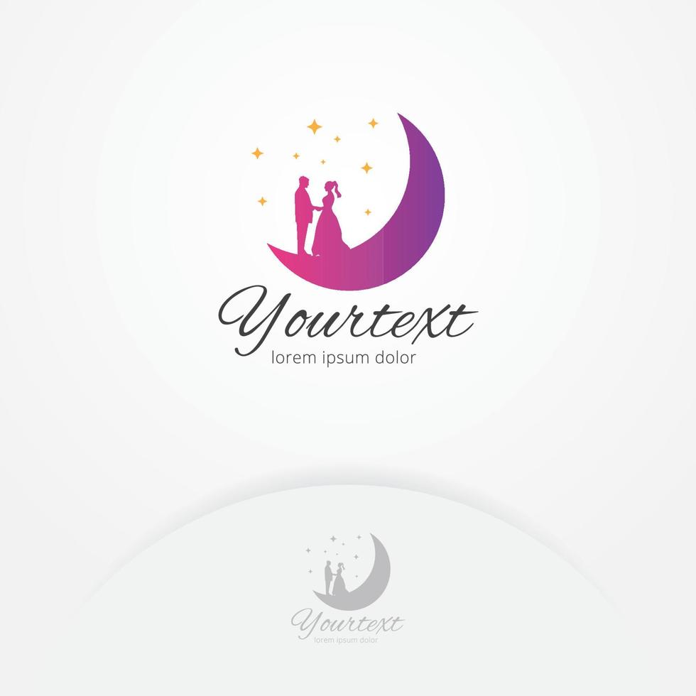 Wedding logo design vector