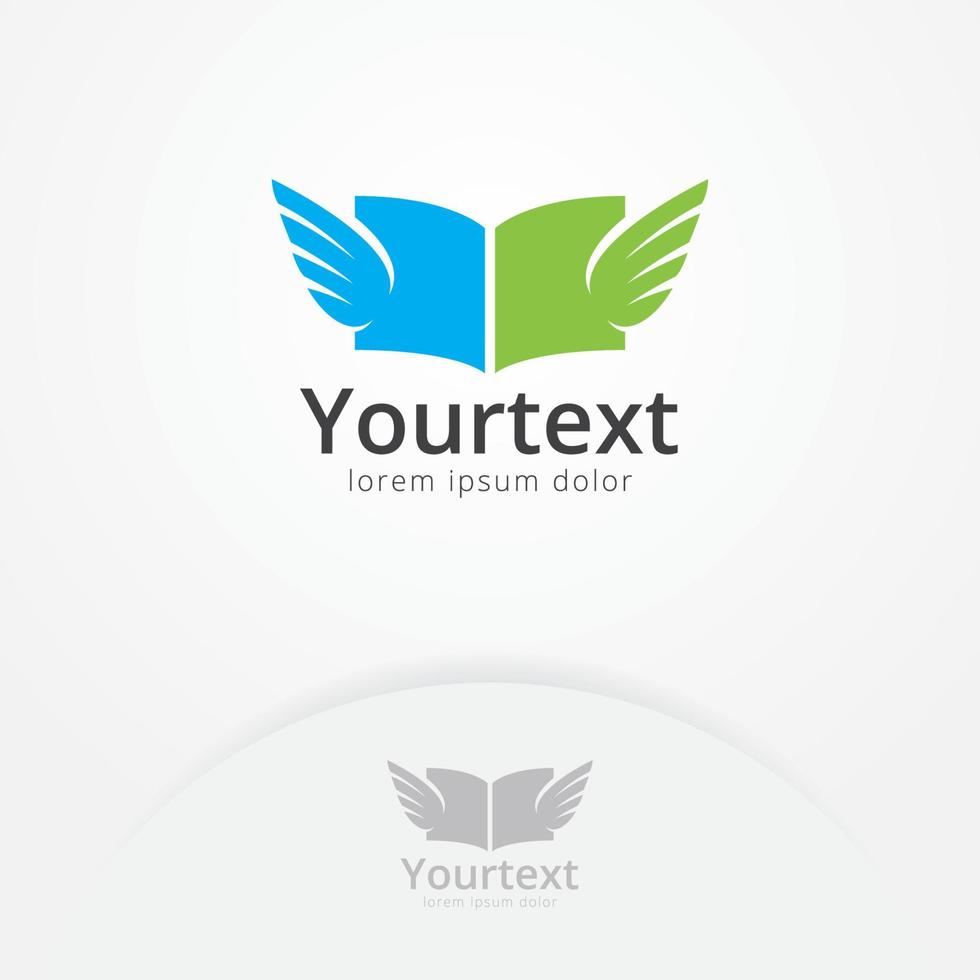 Freedom reading logo design vector