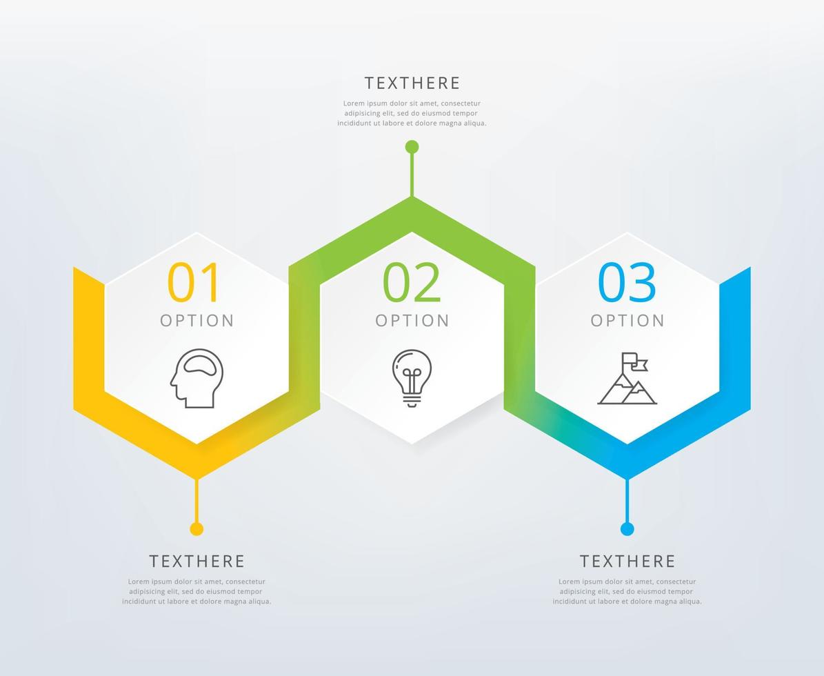 Timeline infographic design element vector