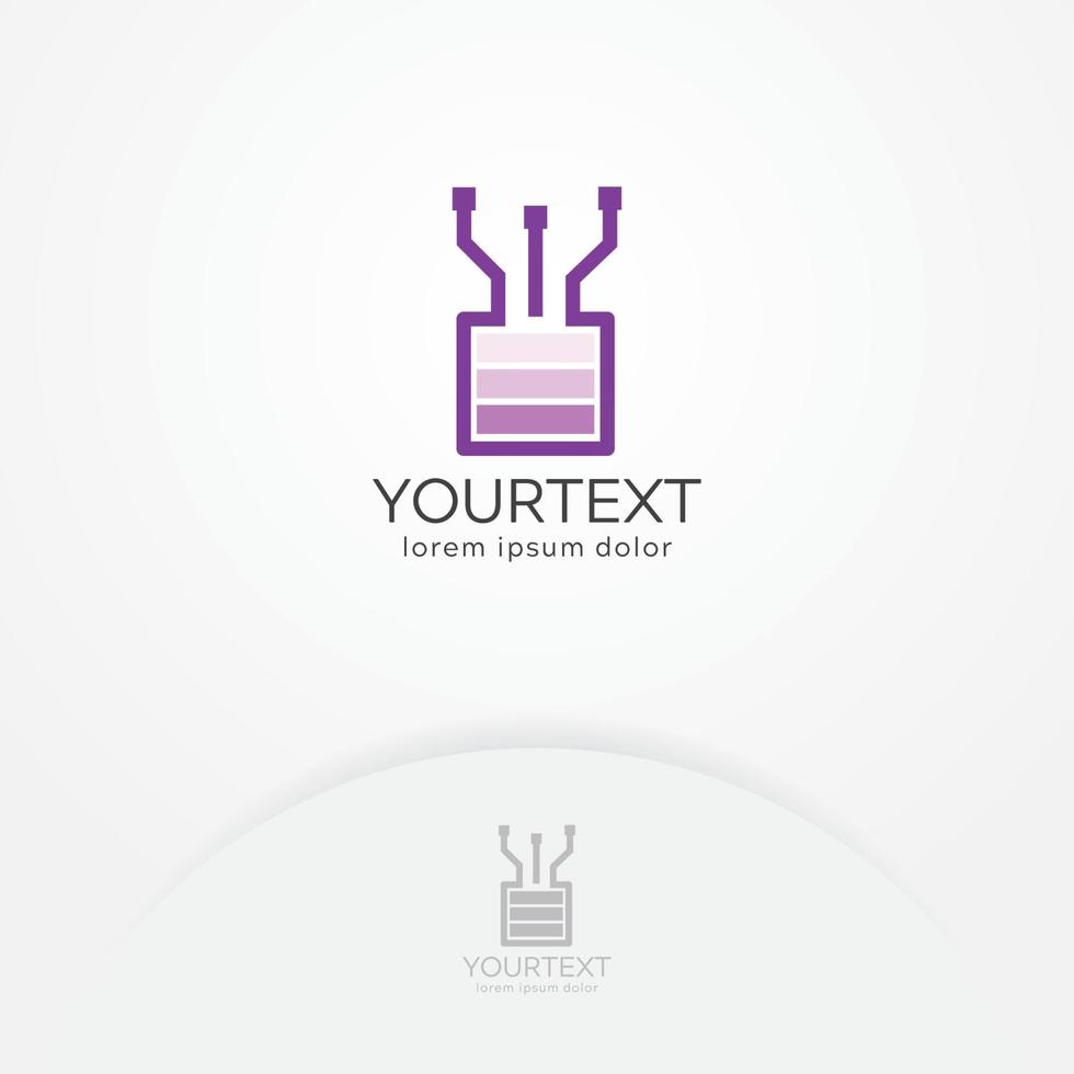 Digital energy logo design vector