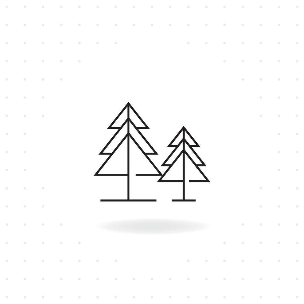 diseño de icono de árbol vector