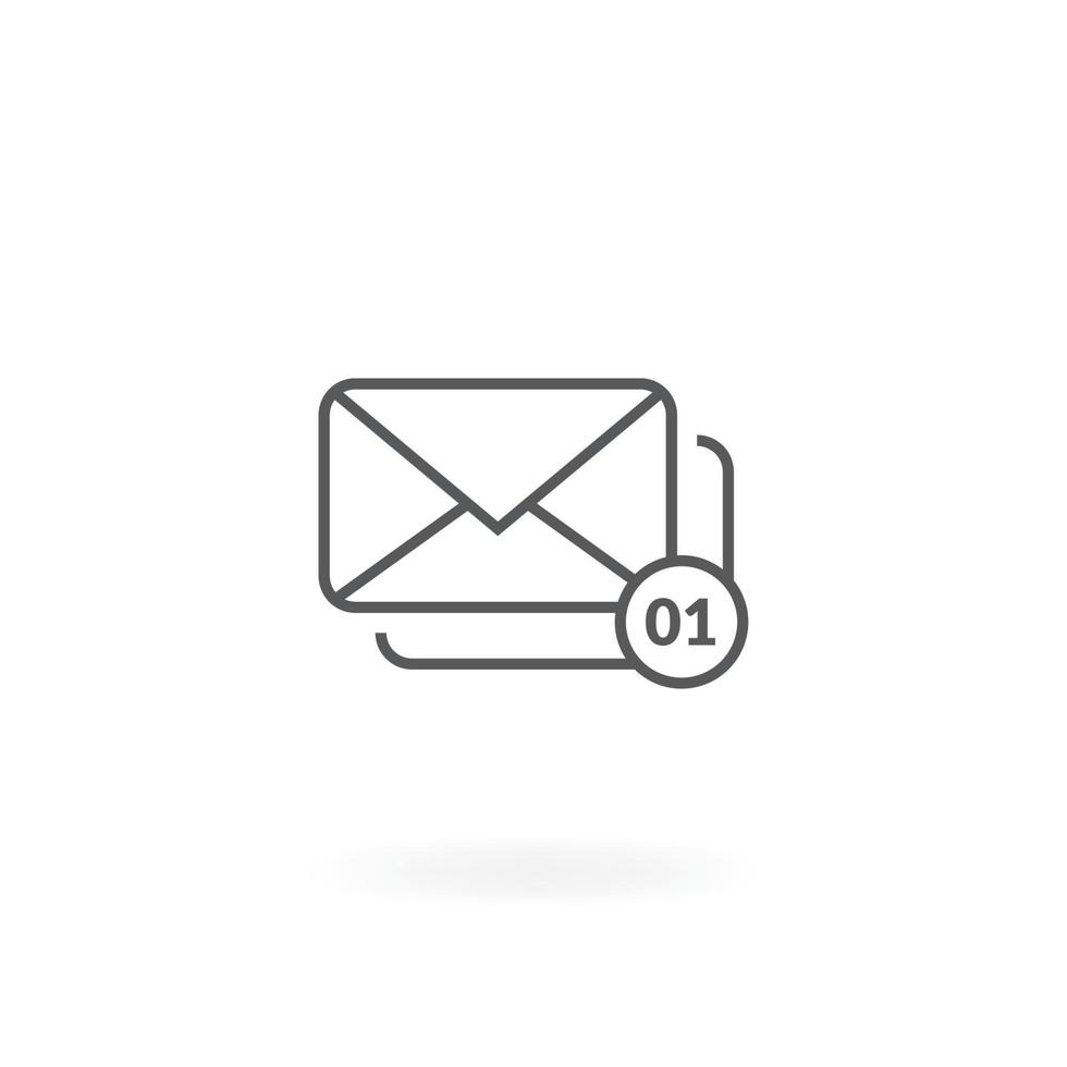 Envelope mail icon design vector