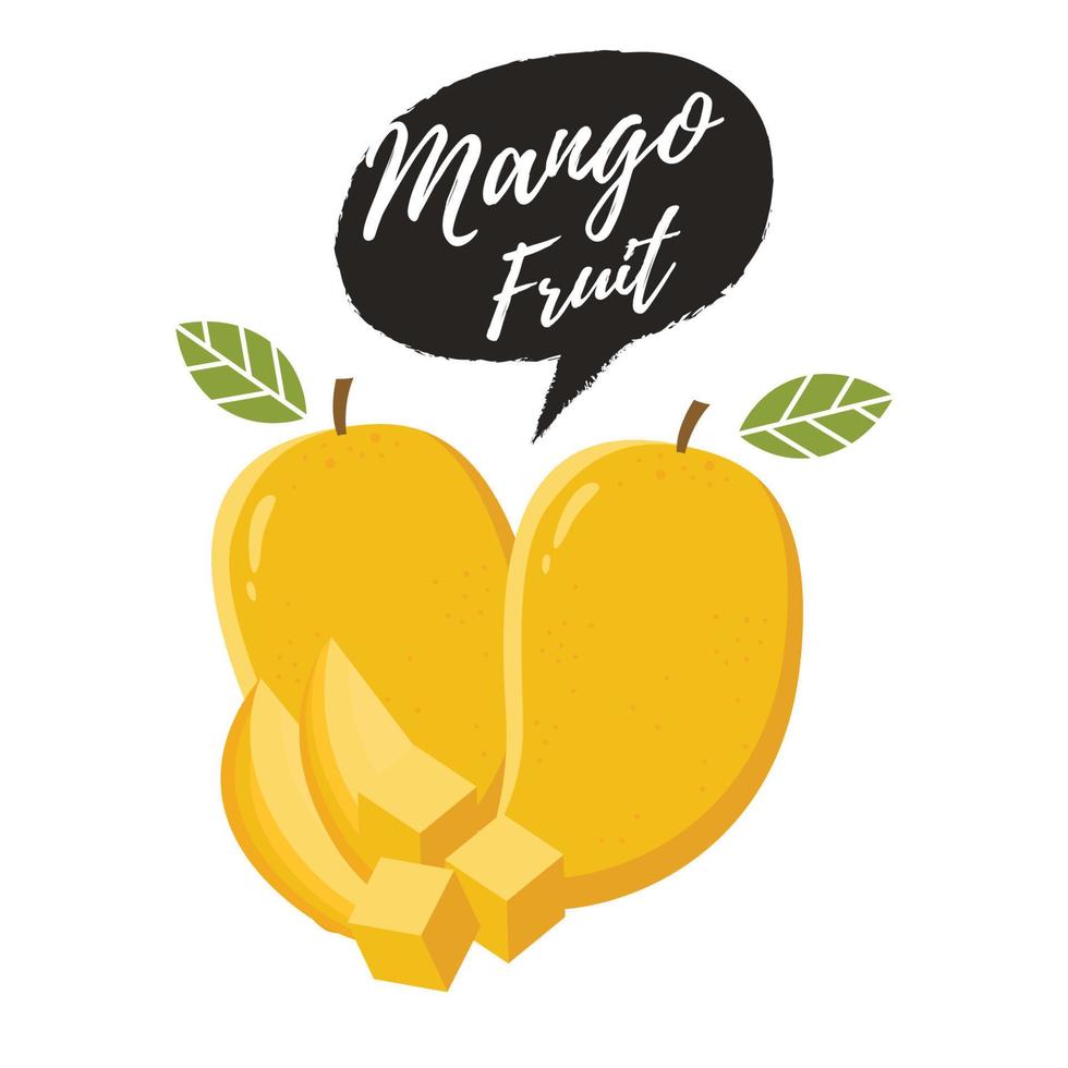 Ilustración de vector de fruta de mango