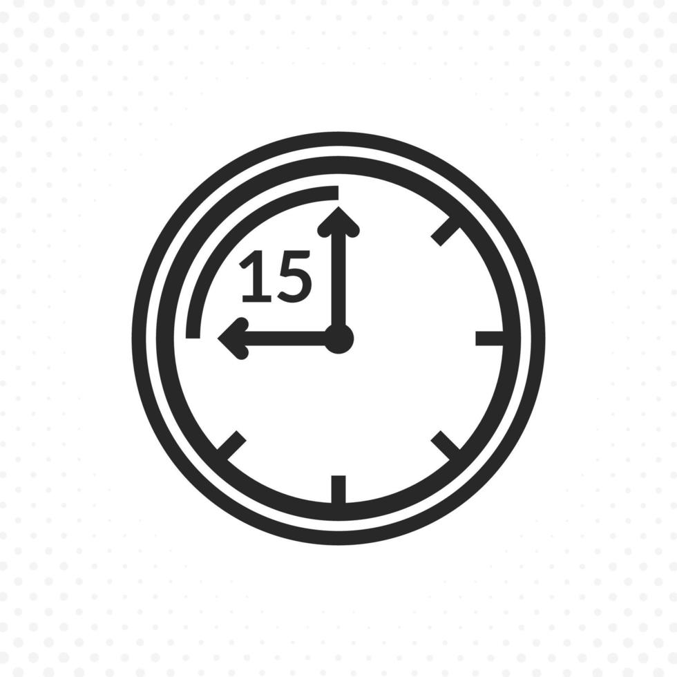 Time countdown icon vector