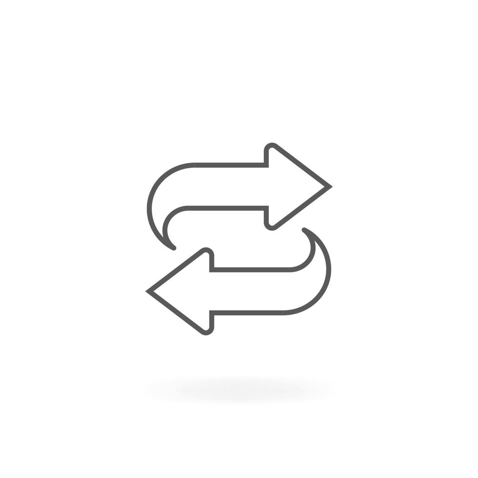 Exchange icon design vector