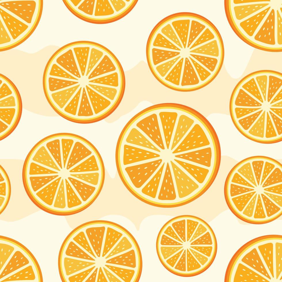 Vector orange seamless pattern