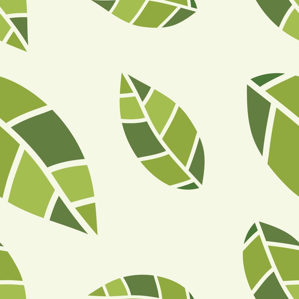 Vector leaves seamless pattern