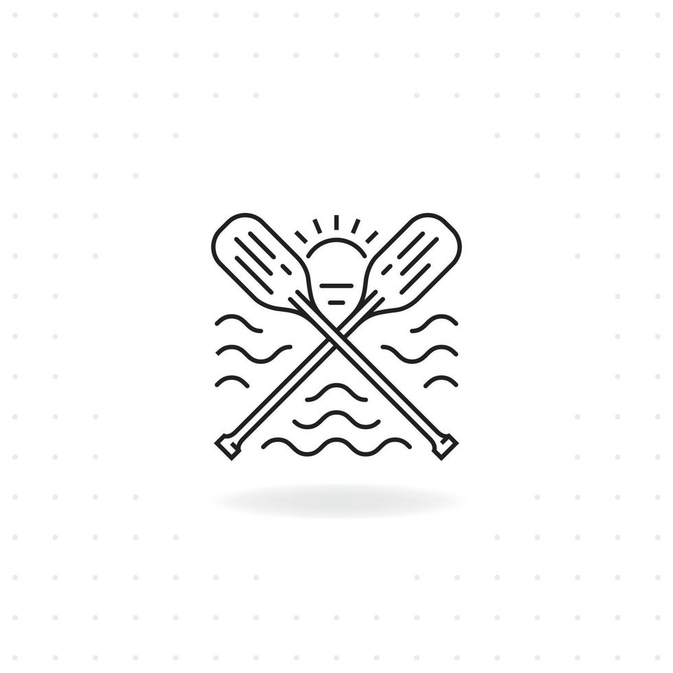 Paddles icon design vector