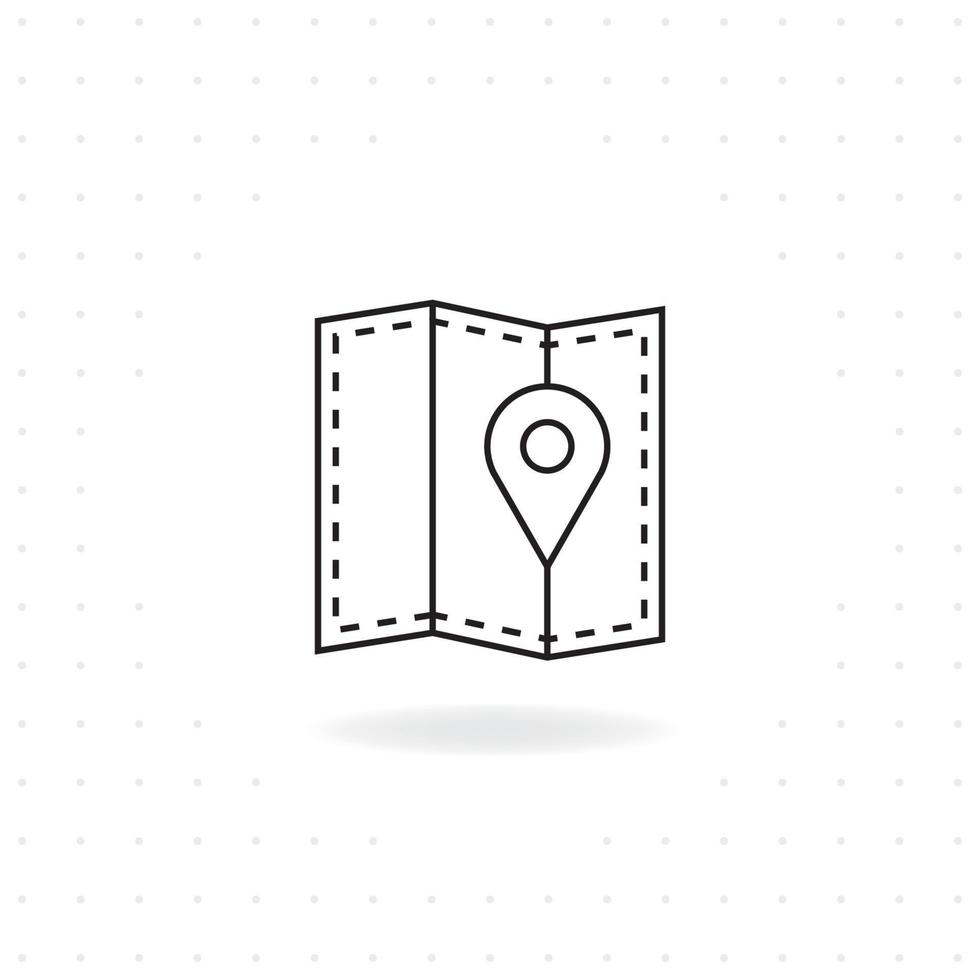 Map icon design vector