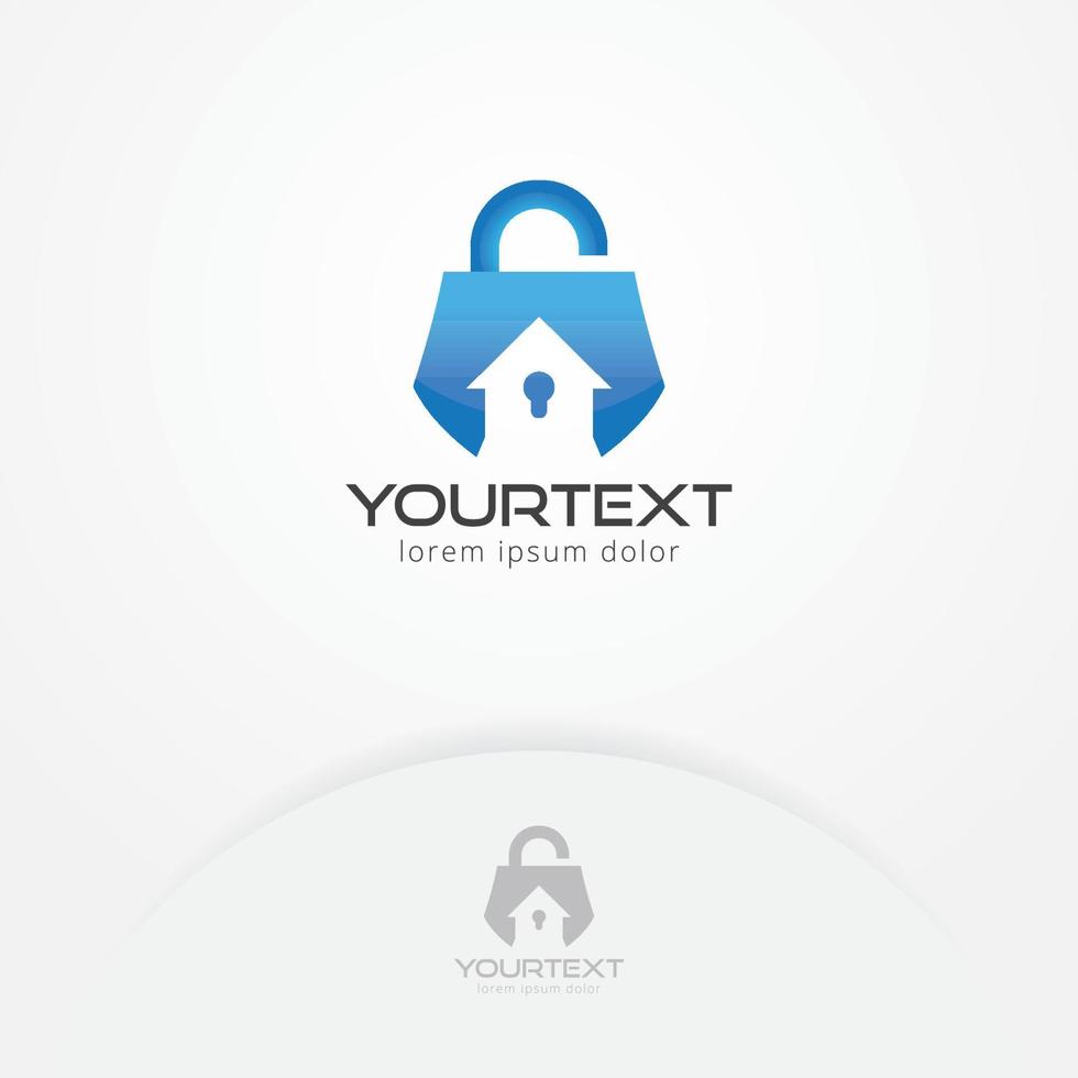 House security logo design vector