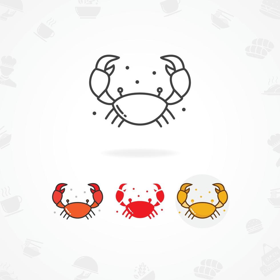 Seafood icon design vector