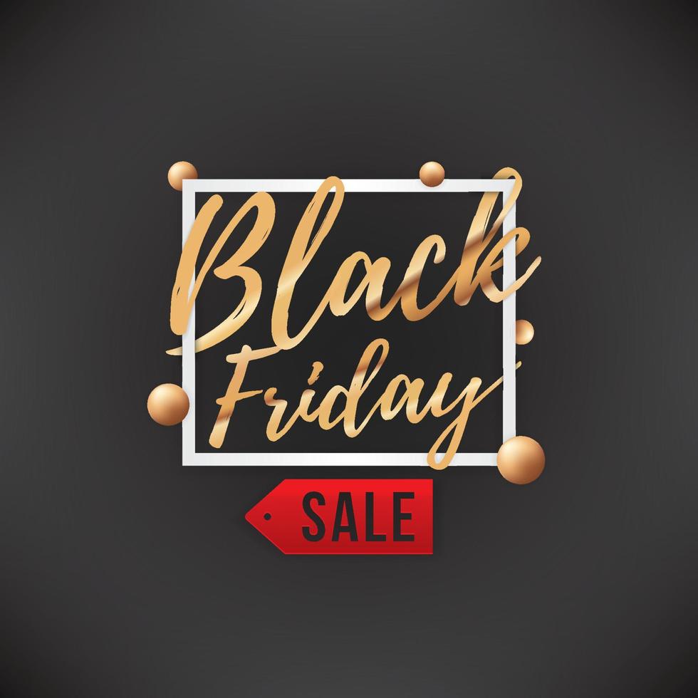 Black friday sale banner vector