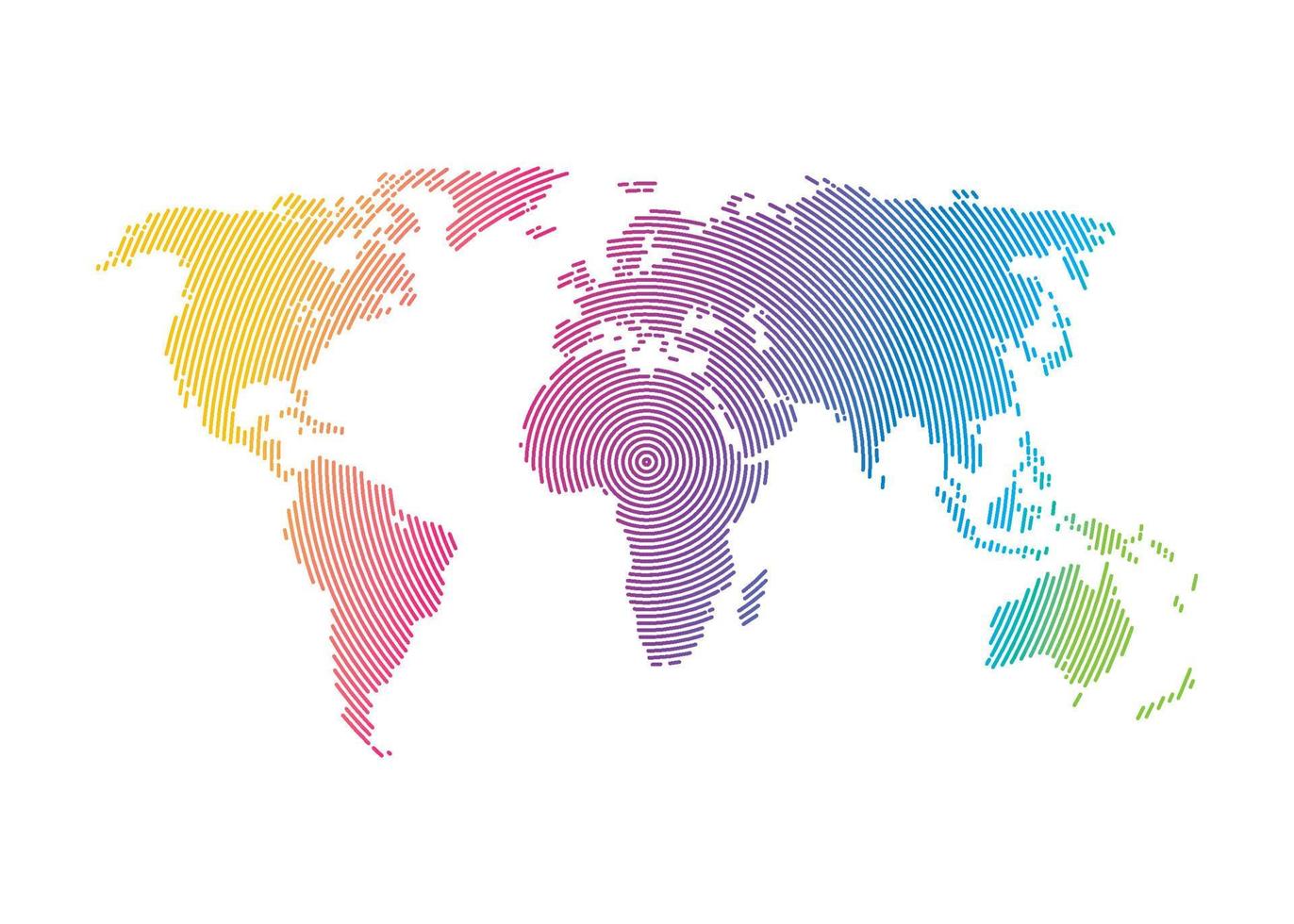 World map illustration vector