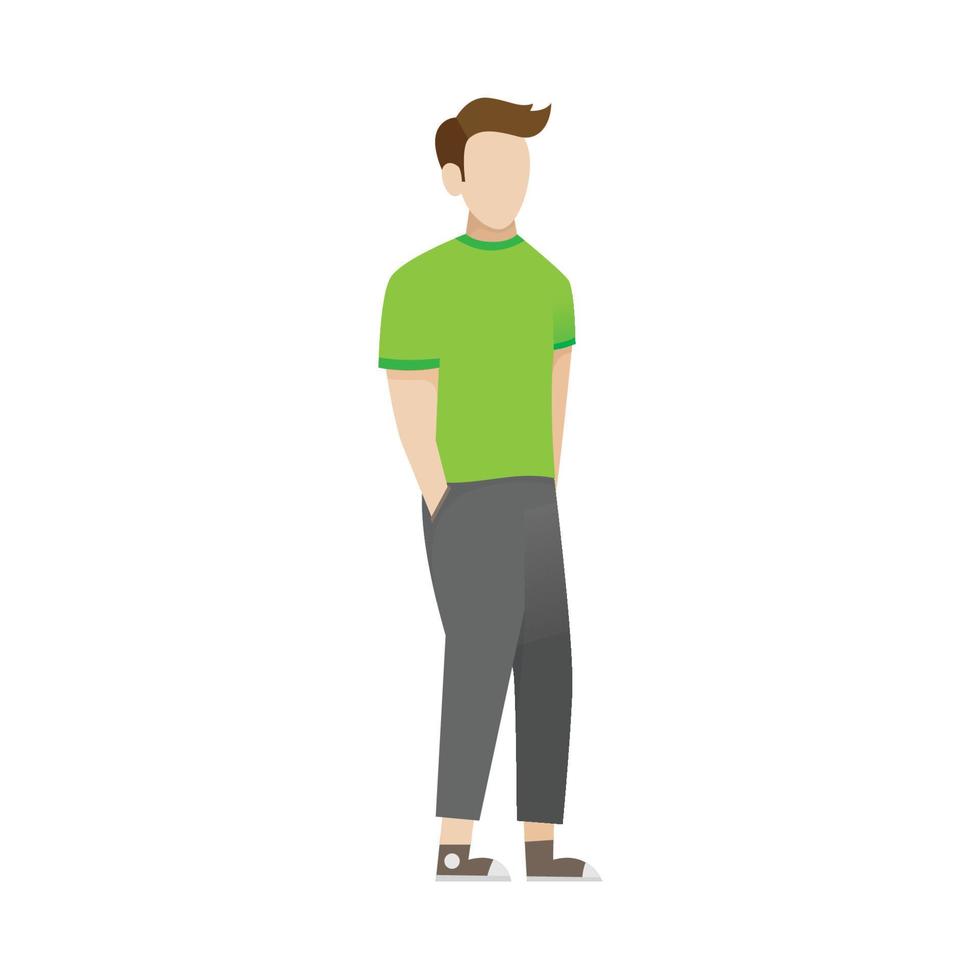 Cartoon illustration of a young man 6789100 Vector Art at Vecteezy