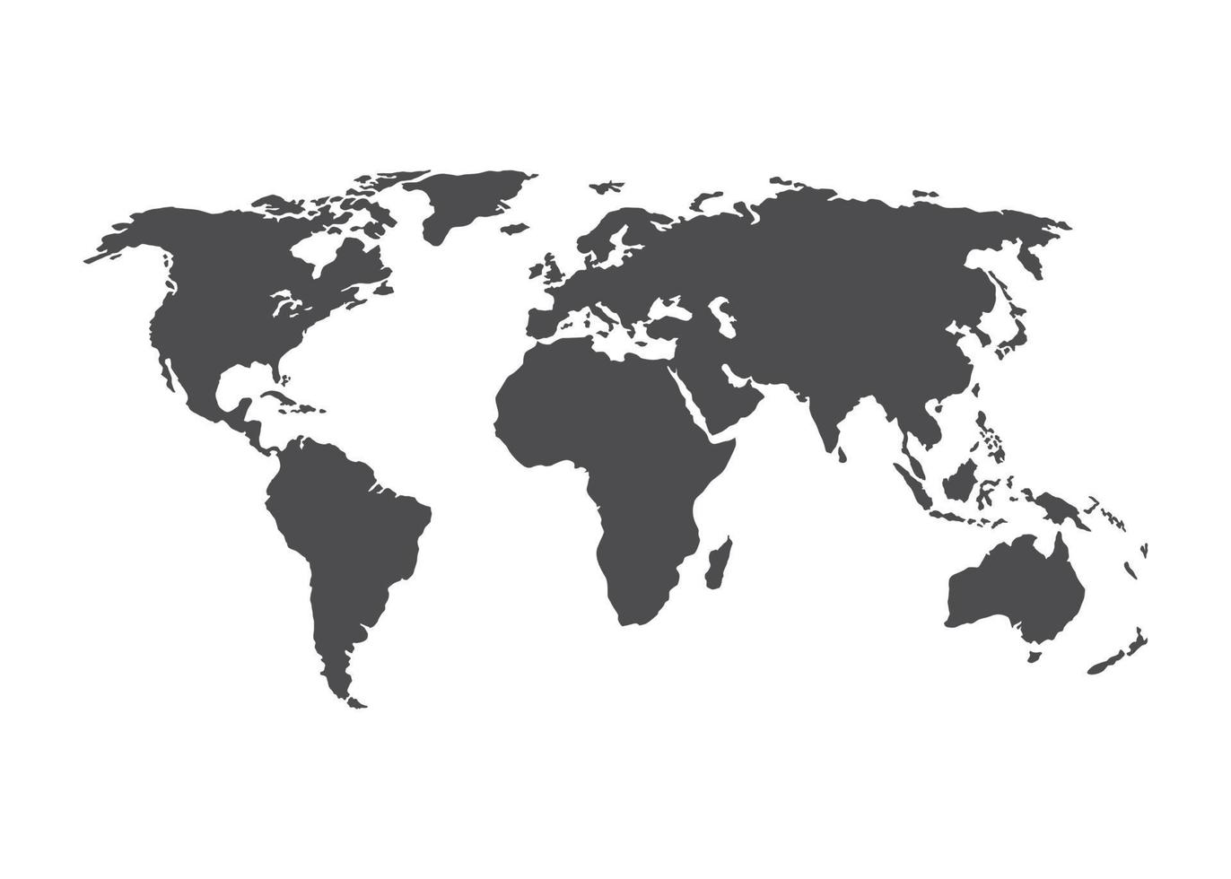 ilustración del mapa del mundo vector