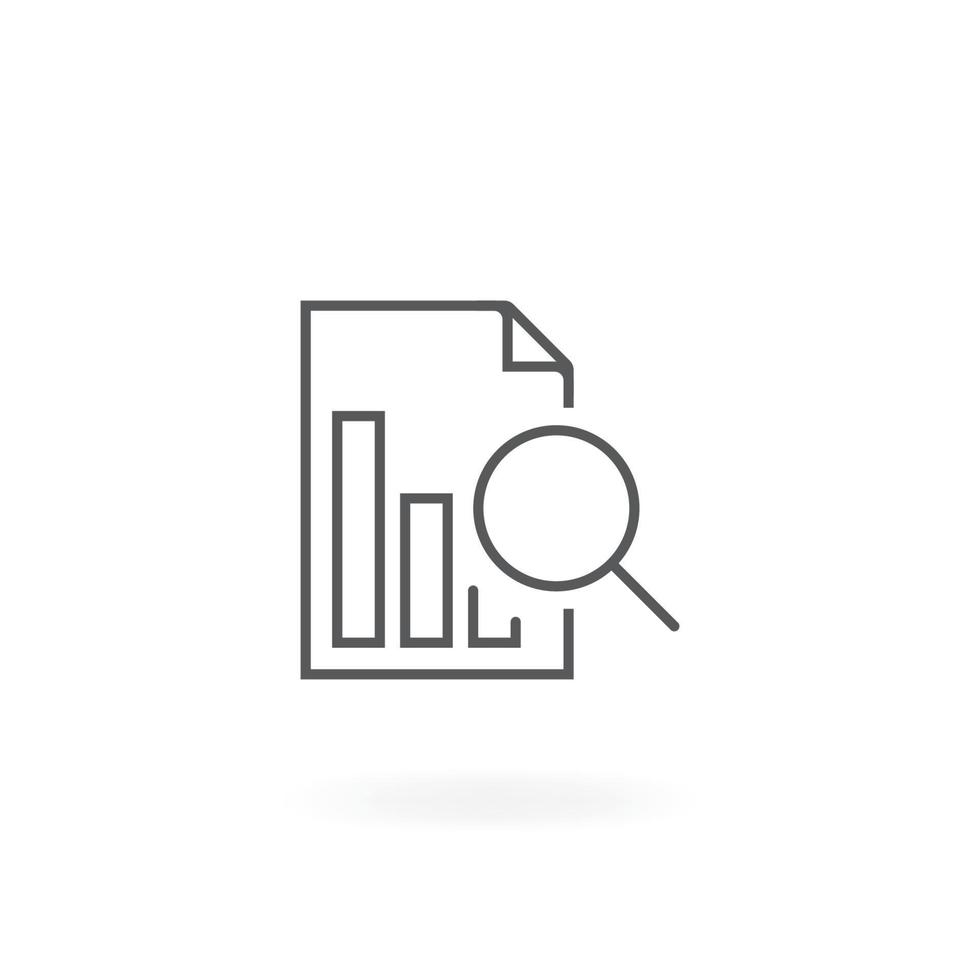 Financial analysis icon vector