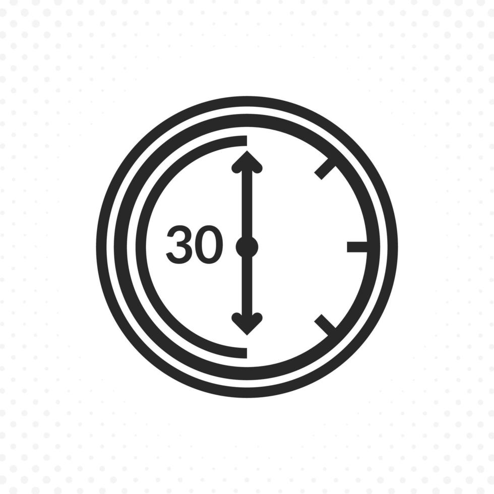 Time countdown icon vector