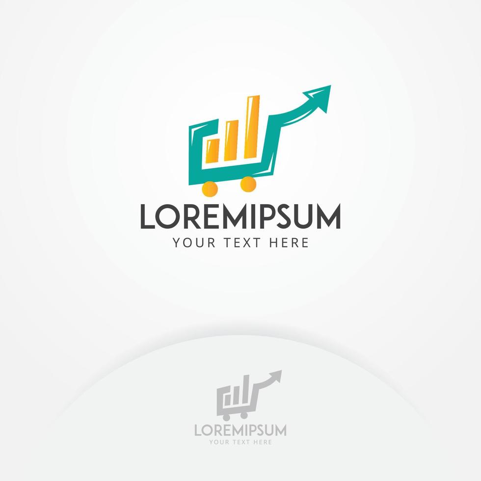 Market shop logo design vector