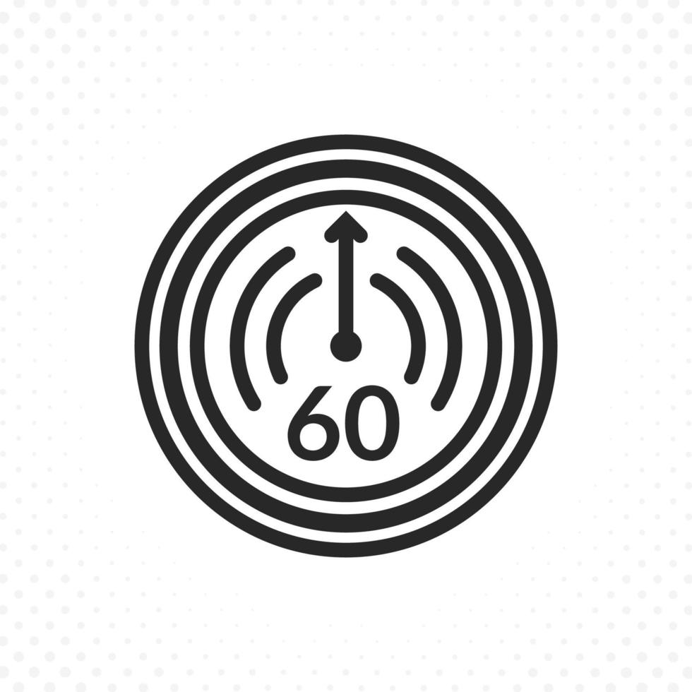 Time countdown icon vector