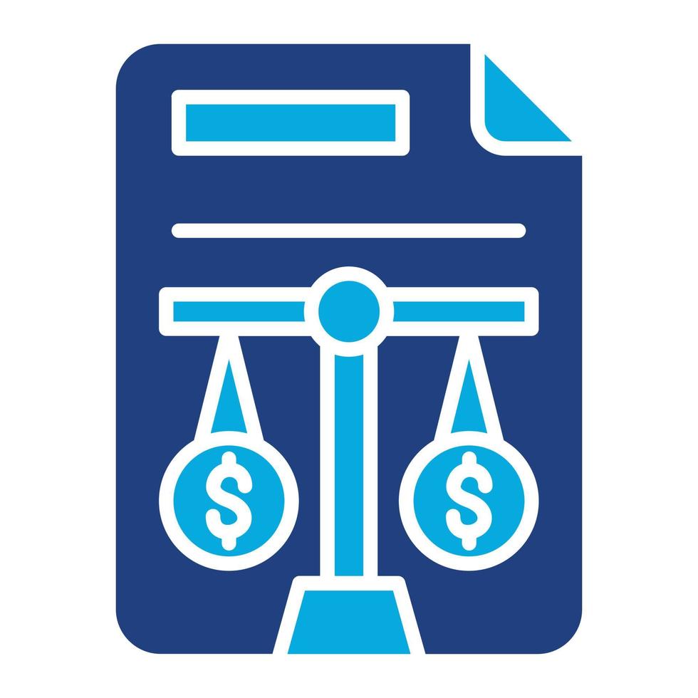 Balance Sheet Glyph Two Color Icon 6789518 Vector Art at Vecteezy