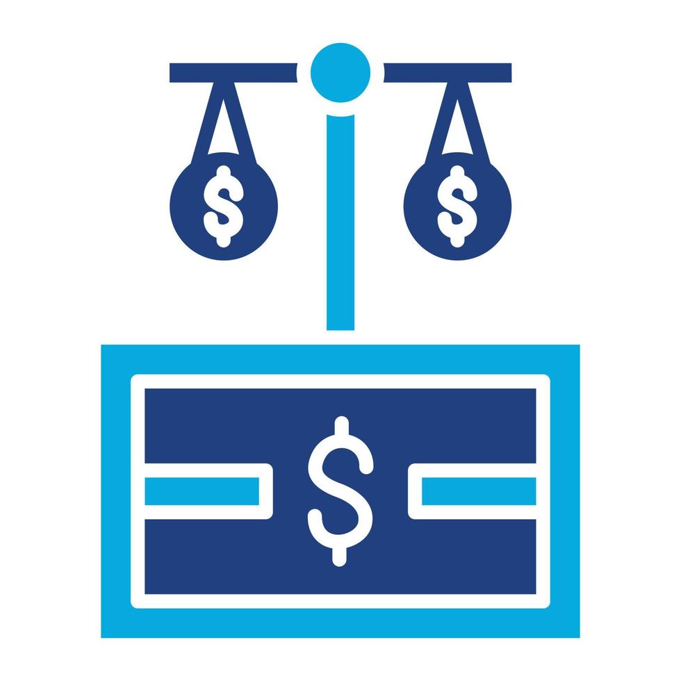 Money Principle Glyph Two Color Icon vector
