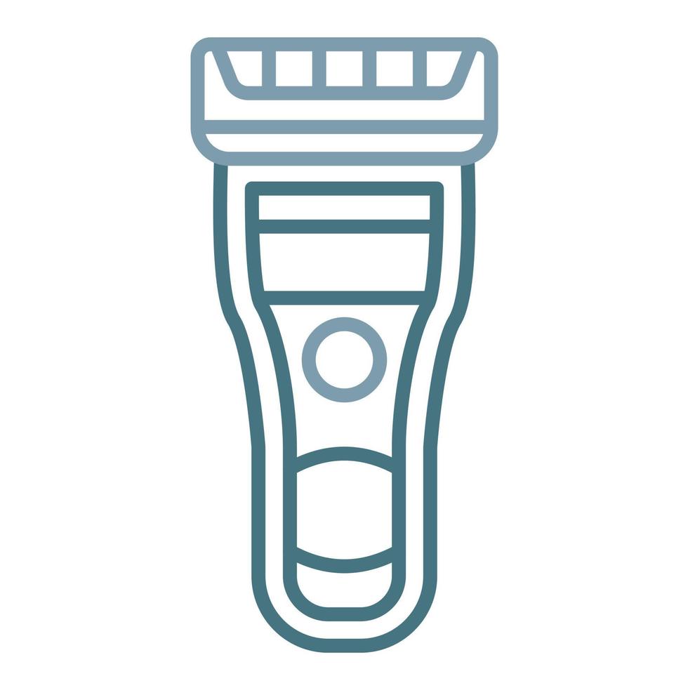 Electric Shaver Line Two Color Icon vector